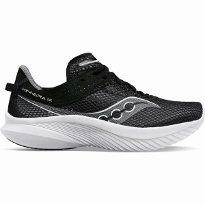 Men's Saucony Kinvara 14 Running Shoes Black / White | Australia S50724-M70