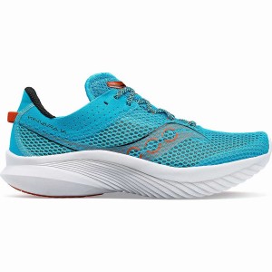 Men's Saucony Kinvara 14 Running Shoes Blue Orange | Australia S59203-A23