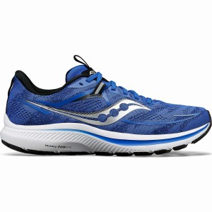 Men's Saucony Omni 21 Running Shoes Blue / Black | Australia S12095-E70