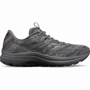 Men's Saucony Omni 21 Wide Running Shoes Grey | Australia S53298-E25