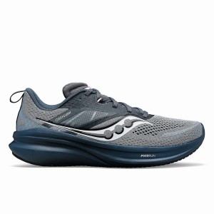 Men's Saucony Omni 22 Running Shoes Grey / Navy | Australia S14896-N43