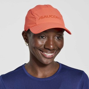 Men's Saucony Outpace Hats Red | Australia S26783-Y29