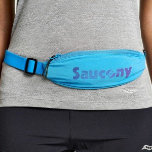 Men's Saucony Outpace Run Belt Belt Bags AZURE | Australia S56890-S94