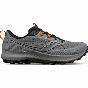 Men's Saucony Peregrine 13 GTX Running Shoes Grey / Black | Australia S41720-V90