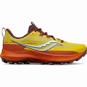 Men's Saucony Peregrine 13 Running Shoes Yellow | Australia S07836-Z04