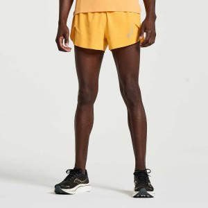 Men's Saucony Pinnacle 3" Shorts Orange | Australia S32169-C14