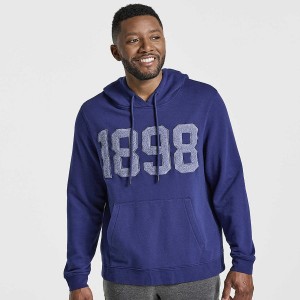 Men's Saucony Rested Hoodie Navy | Australia S51083-E13