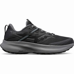 Men's Saucony Ride 15 TR Trail Running Shoes Black / Grey | Australia S48075-C14