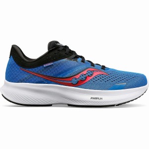 Men's Saucony Ride 16 Running Shoes Blue / Black | Australia S18350-B68