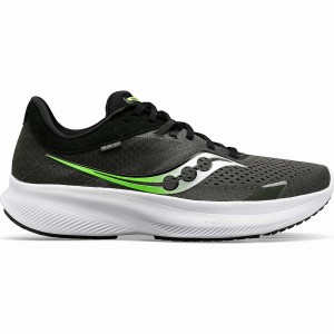 Men's Saucony Ride 16 Running Shoes Umbra / Slime | Australia S74560-S21