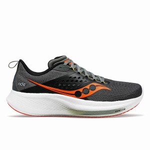 Men's Saucony Ride 17 Running Shoes Grey | Australia S69807-N02