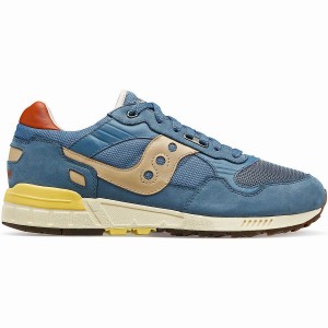 Men's Saucony Shadow 5000 Premium Sneakers Blue / Yellow | Australia S45320-Q86