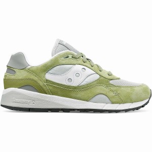 Men's Saucony Shadow 6000 Premium Sneakers Olive / White | Australia S53840-S34