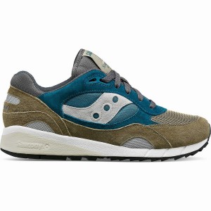 Men's Saucony Shadow 6000 Sneakers Grey / Turquoise | Australia S02619-U04