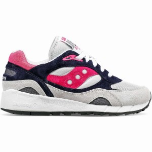 Men's Saucony Shadow 6000 Sneakers Grey / Pink | Australia S72940-P01