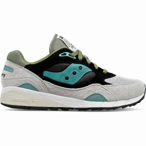 Men's Saucony Shadow 6000 Sneakers Grey / Green / Black | Australia S64309-Z40