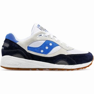 Men's Saucony Shadow 6000 Sneakers White / Navy / Blue | Australia S56073-R90