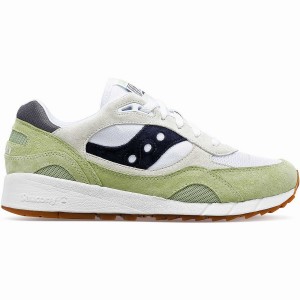 Men's Saucony Shadow 6000 Sneakers White / Mint / Navy | Australia S95671-T81