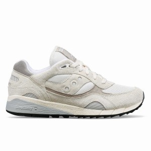 Men's Saucony Shadow 6000 Sneakers White / Grey | Australia S78612-Y34