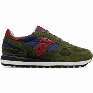 Men's Saucony Shadow Original Premium Sneakers Olive / Navy | Australia S29486-A67