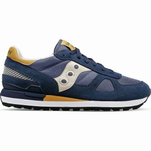 Men's Saucony Shadow Original Sneakers Navy / Brown | Australia S27985-G81