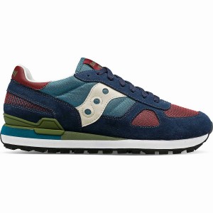 Men's Saucony Shadow Original Sneakers Navy / Green | Australia S58734-J13