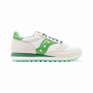 Men's Saucony Shamrock Jazz 81 Sneakers White / Green | Australia S91054-H12