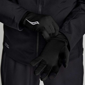 Men's Saucony Solstice Gloves Black | Australia S24968-W79