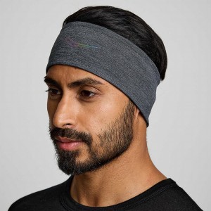 Men's Saucony Solstice Headband Black | Australia S39046-U10