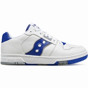 Men's Saucony Spot-Bilt™ Sonic Low Sneakers White / Royal | Australia S29460-U89