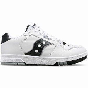 Men's Saucony Spot-Bilt™ Sonic Low Sneakers White / Black | Australia S73502-Z49