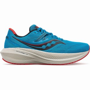 Men's Saucony Triumph 20 Running Shoes Blue | Australia S63215-F02