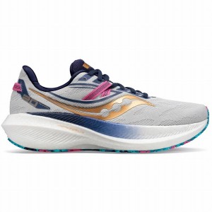 Men's Saucony Triumph 20 Running Shoes Grey / Gold | Australia S81350-Q39