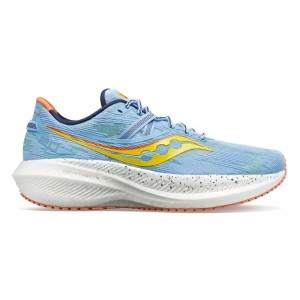 Men's Saucony Triumph 20 Running Shoes Light Blue / White | Australia S21750-W60