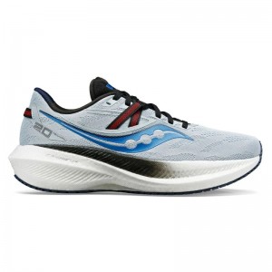 Men's Saucony Triumph 20 Running Shoes Light Blue / Black | Australia S23701-E76