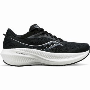 Men's Saucony Triumph 21 Running Shoes Black / White | Australia S92846-F31