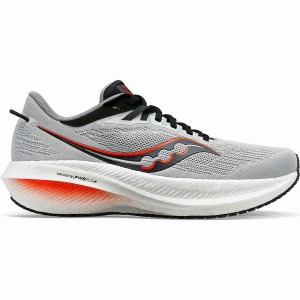 Men's Saucony Triumph 21 Running Shoes Grey / Black | Australia S35791-G87