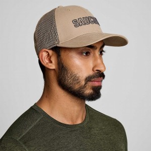 Men's Saucony Trucker Hats Blue Grey | Australia S31295-D03