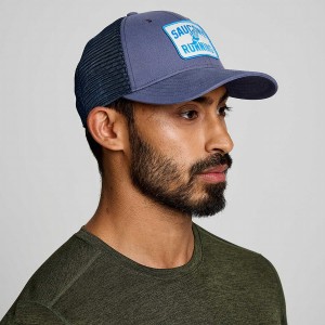 Men's Saucony Trucker Hats Blue | Australia S56901-L26