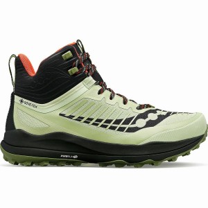 Men's Saucony Ultra Ridge GTX Trail Running Shoes Green / Black | Australia S37146-R32