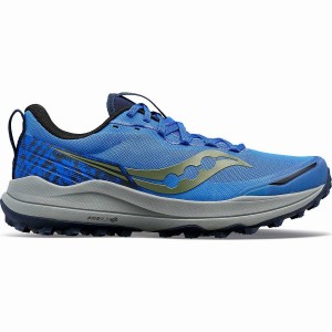 Men's Saucony Xodus Ultra 2 Trail Running Shoes Blue / Navy | Australia S02719-G97