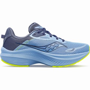 Women's Saucony Axon 3 Running Shoes Blue / Yellow | Australia S81729-X25