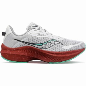 Women's Saucony Axon 3 Running Shoes White / Red | Australia S26530-P36