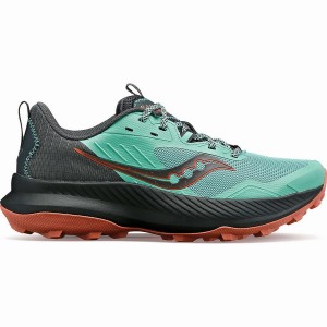 Women's Saucony Blaze TR Trail Running Shoes Green / Black | Australia S17480-N31