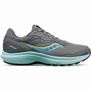 Women's Saucony Cohesion 16 Walking Shoes Grey / Turquoise | Australia S04965-G07