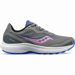 Women's Saucony Cohesion 16 Walking Shoes Grey / Purple | Australia S81049-L64