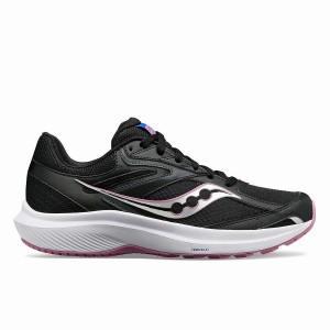 Women's Saucony Cohesion 17 Running Shoes Black / Purple | Australia S87495-T89