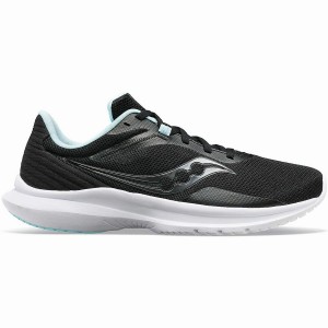 Women's Saucony Convergence Walking Shoes Black / Light Turquoise | Australia S75291-L59