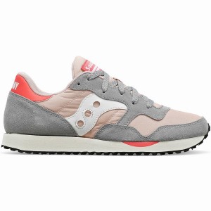 Women's Saucony DXN Trainer Sneakers Grey / Pink | Australia S51793-F34