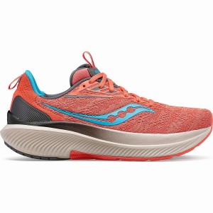 Women's Saucony Echelon 9 Running Shoes Blue / Coral | Australia S86451-J98